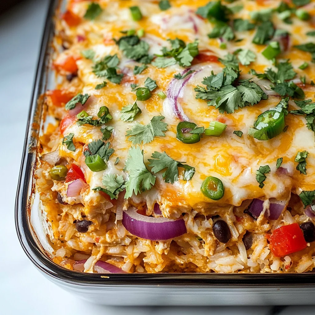 Chicken Burrito Casserole