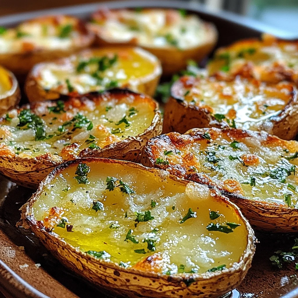 Garlic Herb Roasted Potato Skins