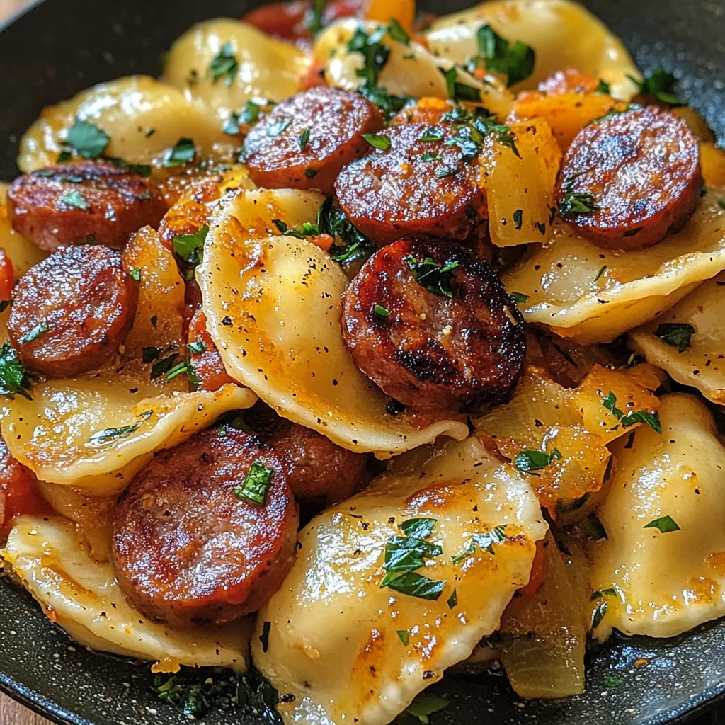 Pierogi Sausage Skillet
