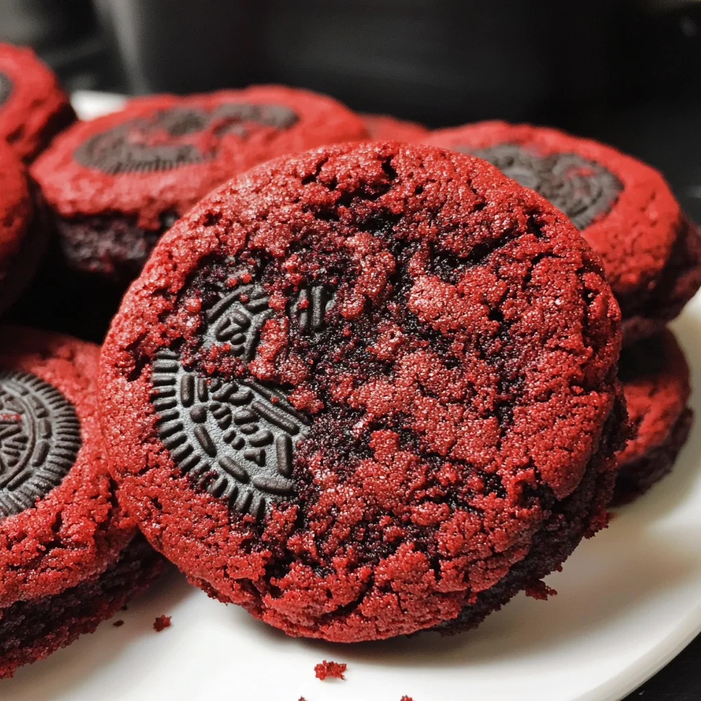Stranger Things Red Velvet Cookies