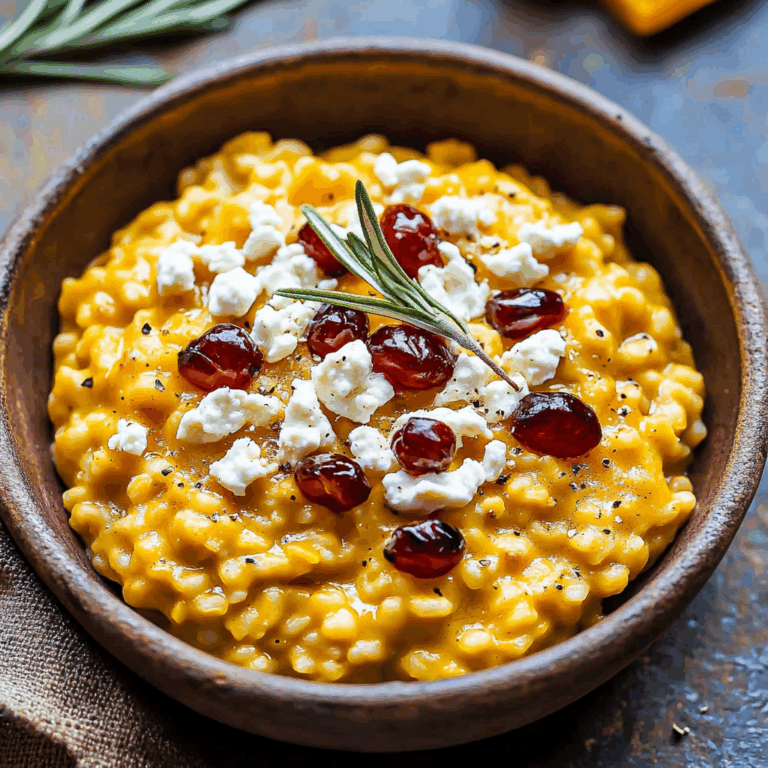 Baked Pumpkin Goat Cheese Risotto