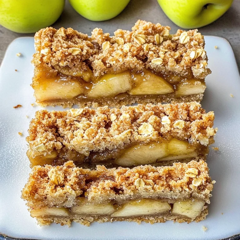 Apple Crisp Shortbread Bars