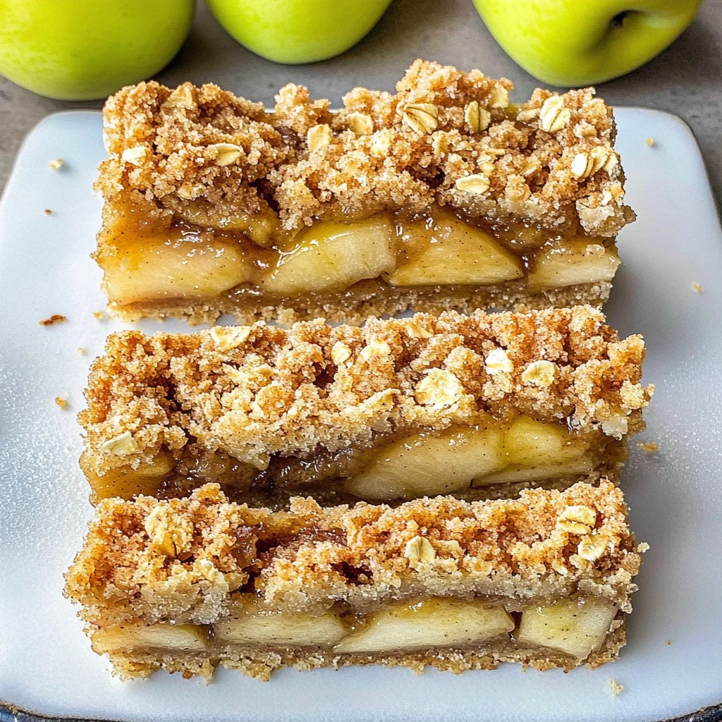 Apple Crisp Shortbread Bars