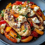 Baked Chicken with Crispy Feta & Vinaigrette