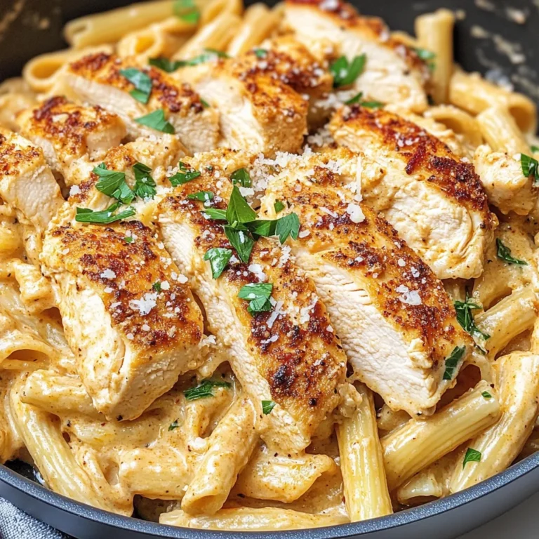 Cajun Chicken Pasta in Creamy Parmesan Garlic Sauce