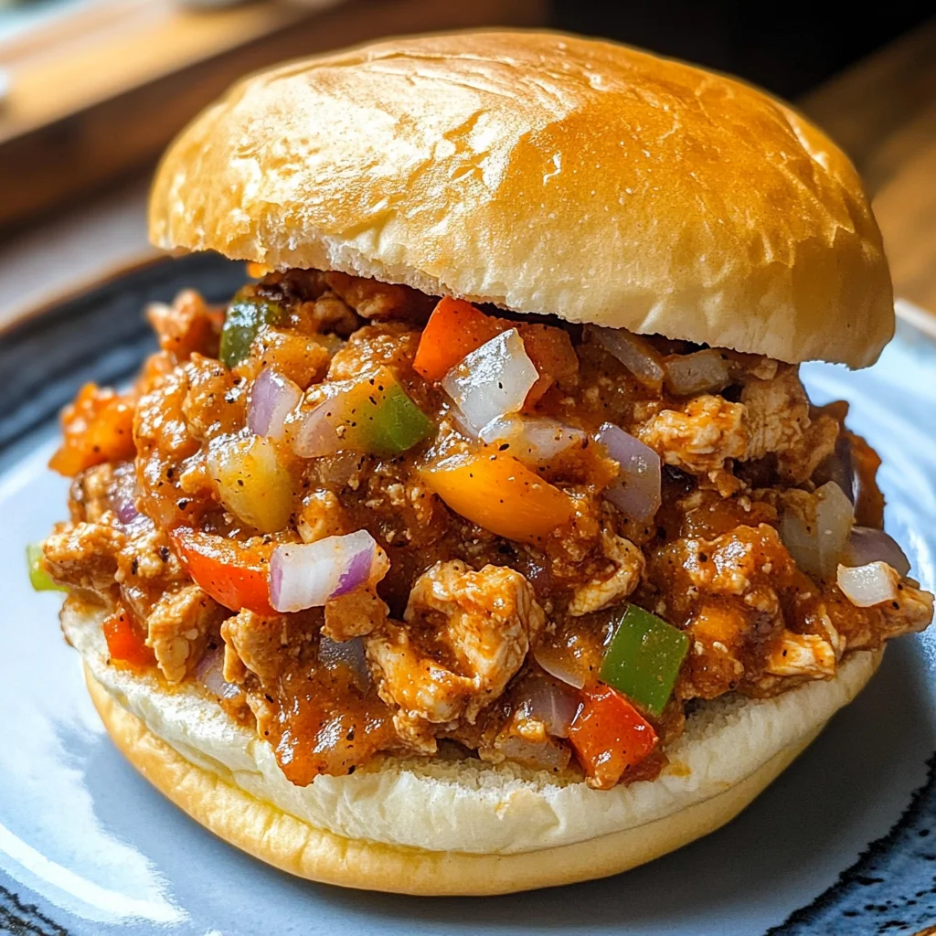 Cajun Chicken Sloppy Joes