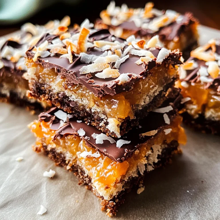 Caramel Coconut Bars