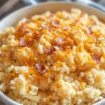 Cheesy Cauliflower Rice (Easy Vegetable Side Dish)