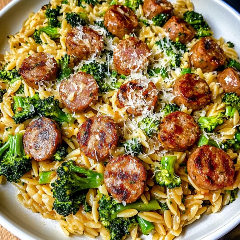 Chicken Sausage and Broccoli Orzo – Quick, Easy, and Packed with Flavor