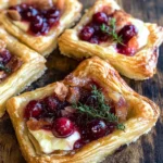 Cranberry Brie Tart with Pancetta & Thyme