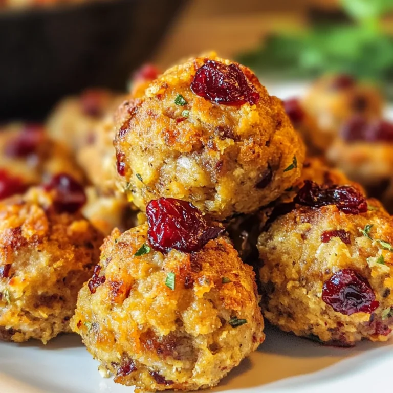 Cranberry & Turkey Stuffing Balls