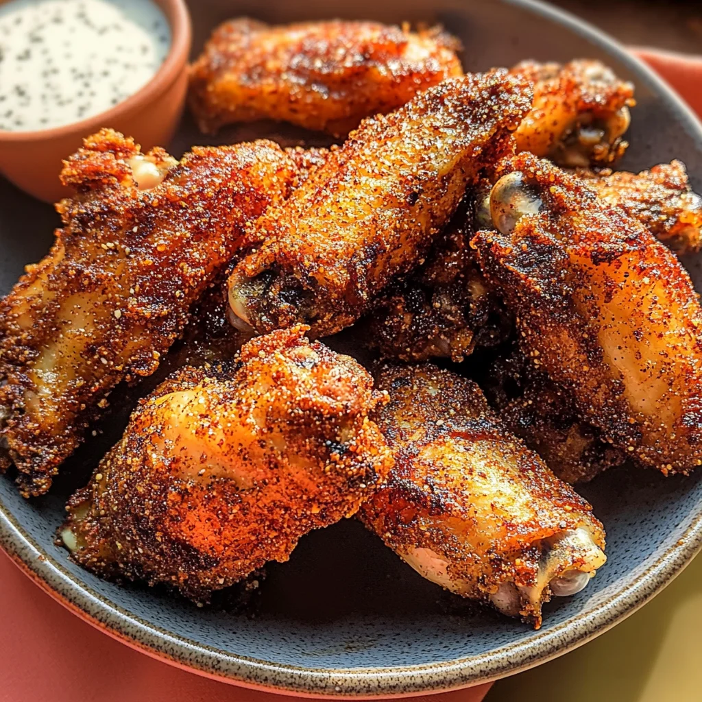 Crispy Dry Rub Chicken Wings