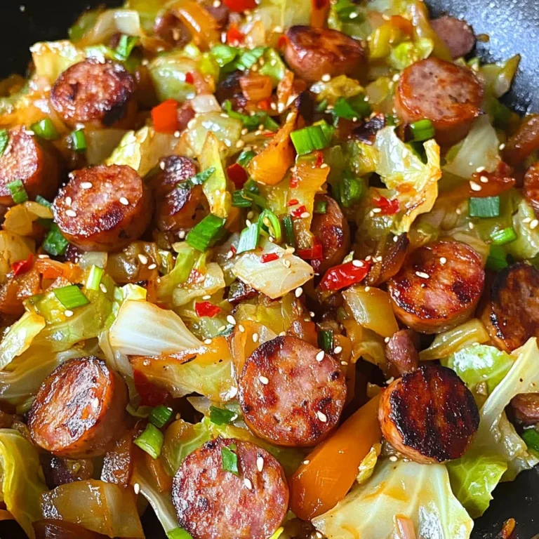 Easy Sausage and Cabbage Stir Fry