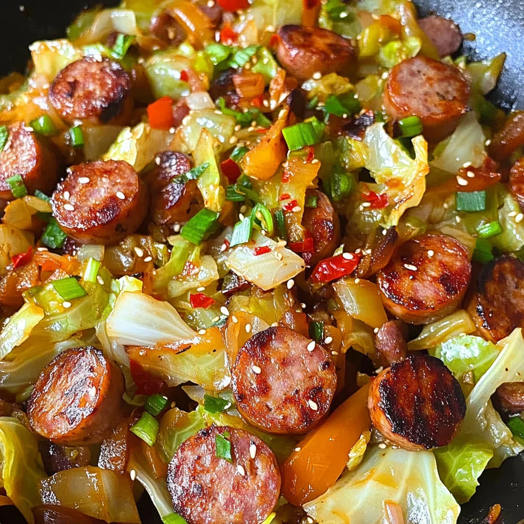 Easy Sausage and Cabbage Stir Fry