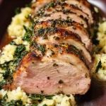 Garlic Herb Roasted Pork Tenderloin