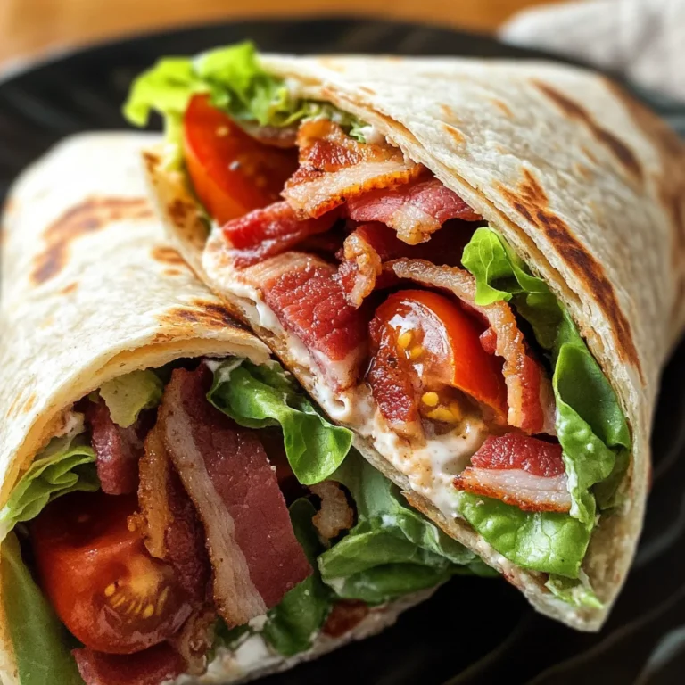 Gourmet BLT Wraps with Secret Sauce