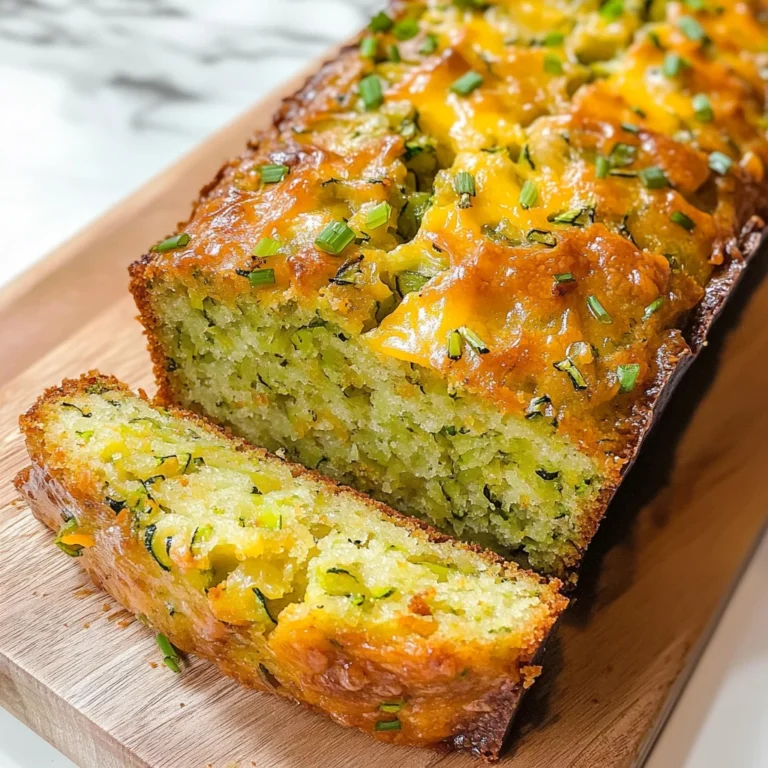Green Onion Zucchini Cheddar Quick Bread