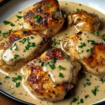 Irish Chicken in Whiskey Cream Sauce
