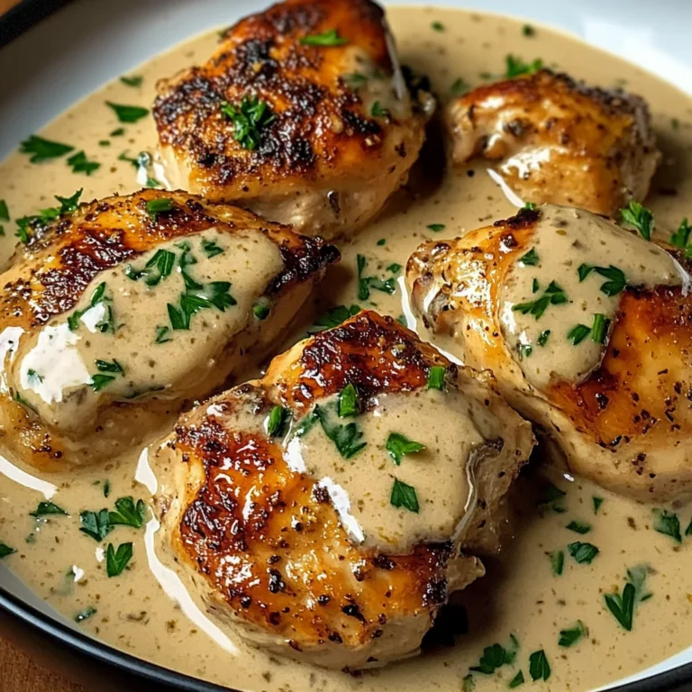 Irish Chicken in Whiskey Cream Sauce