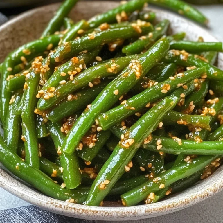 Miso Green Beans