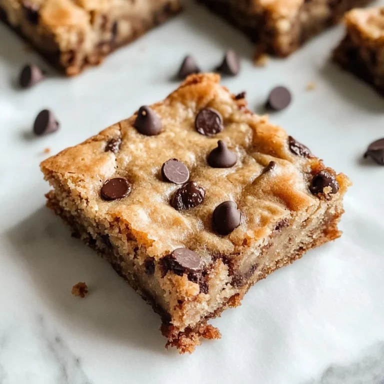 Moist Banana Bread Blondies