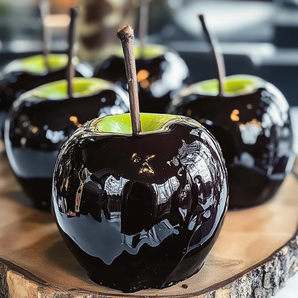 Poison Toffee Apples for Halloween