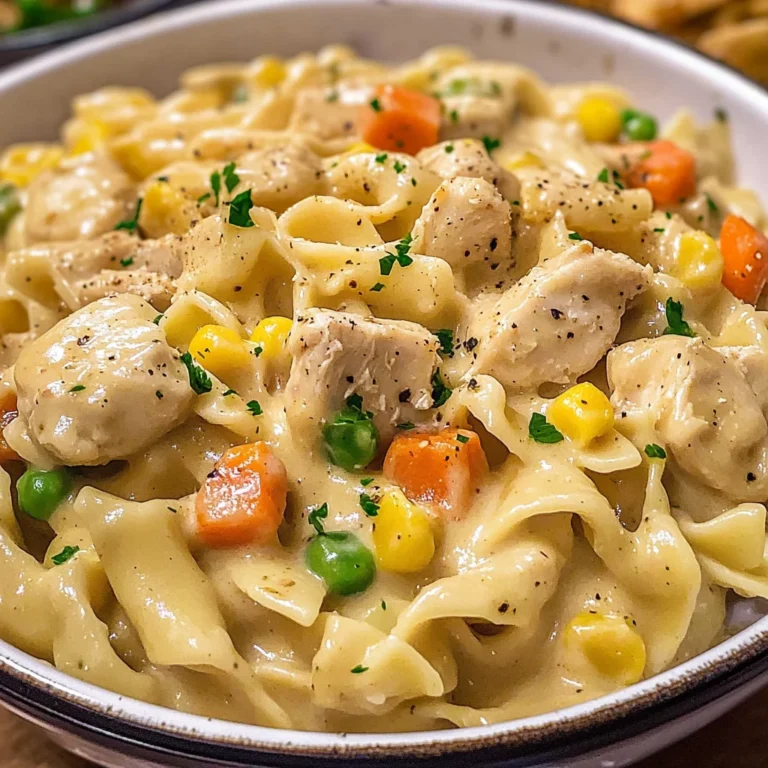 Quick Chicken Pot Pie Pasta
