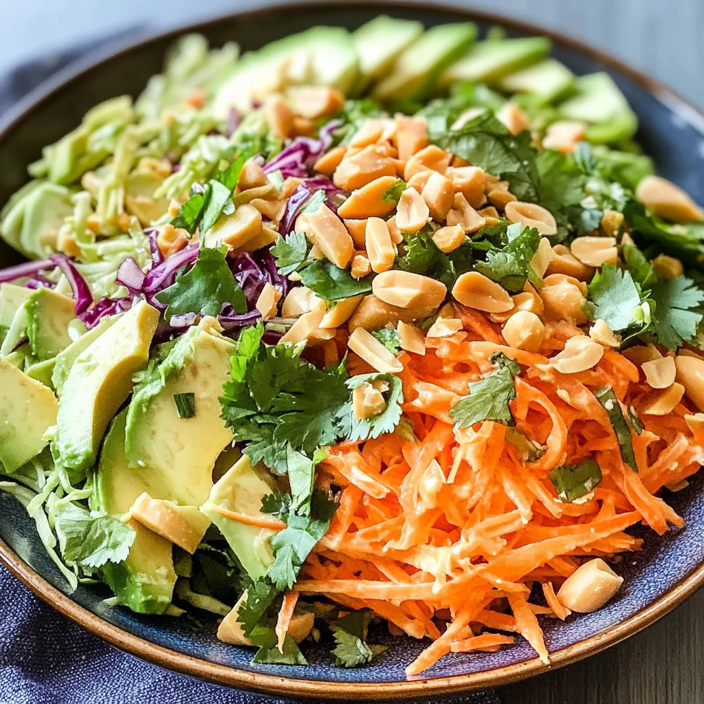 Shredded Thai Salad with Avocado