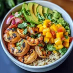 Shrimp Avocado Bowls with Mango Salsa