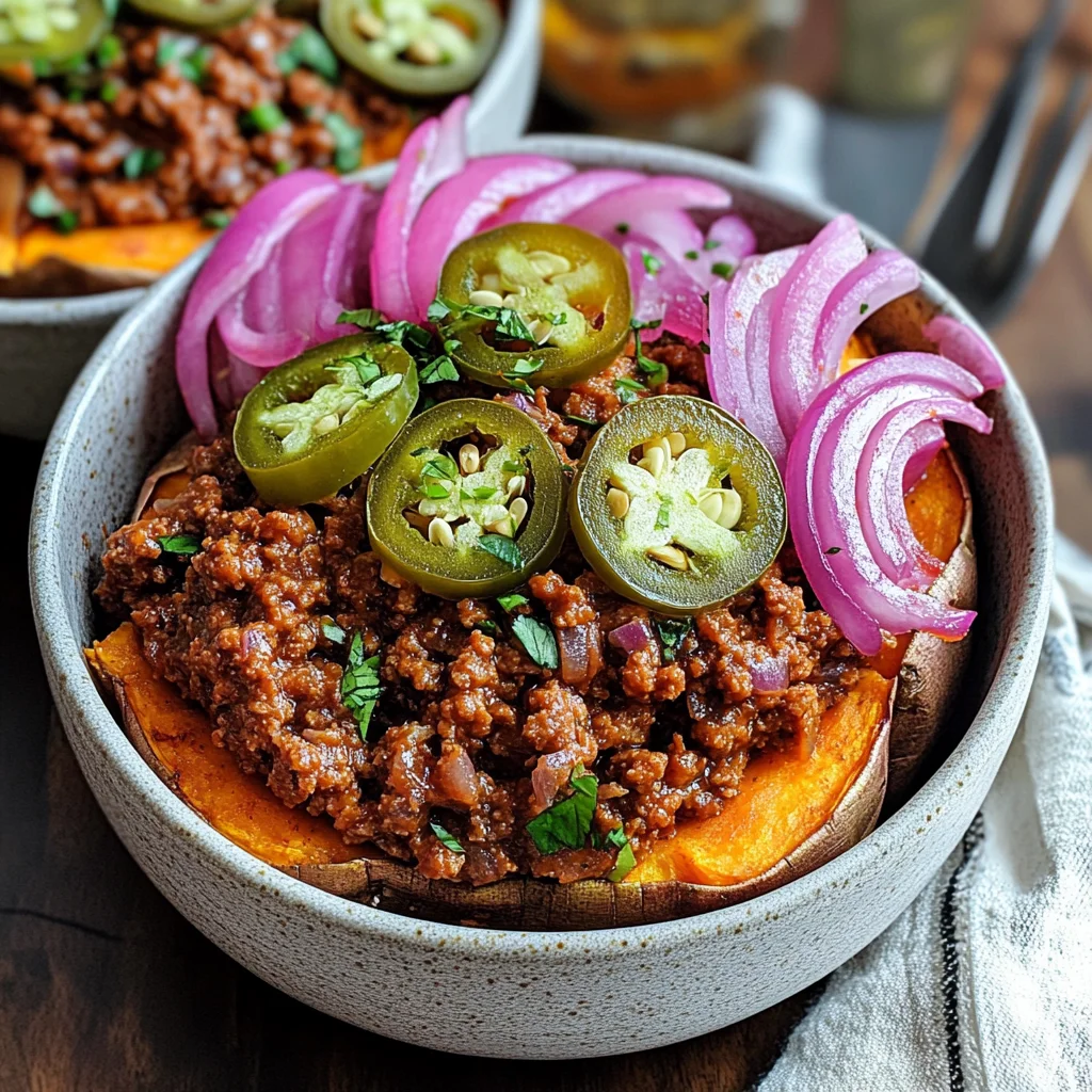 Sloppy Joe Sweet Potato Bowls