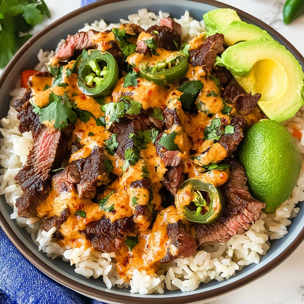 Steak Queso Rice