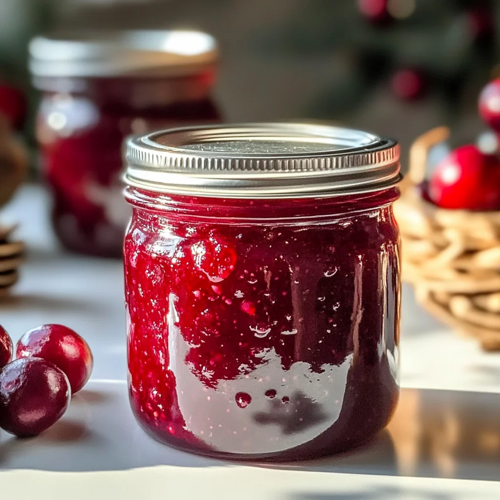 Sweet Christmas Cranberry Jam