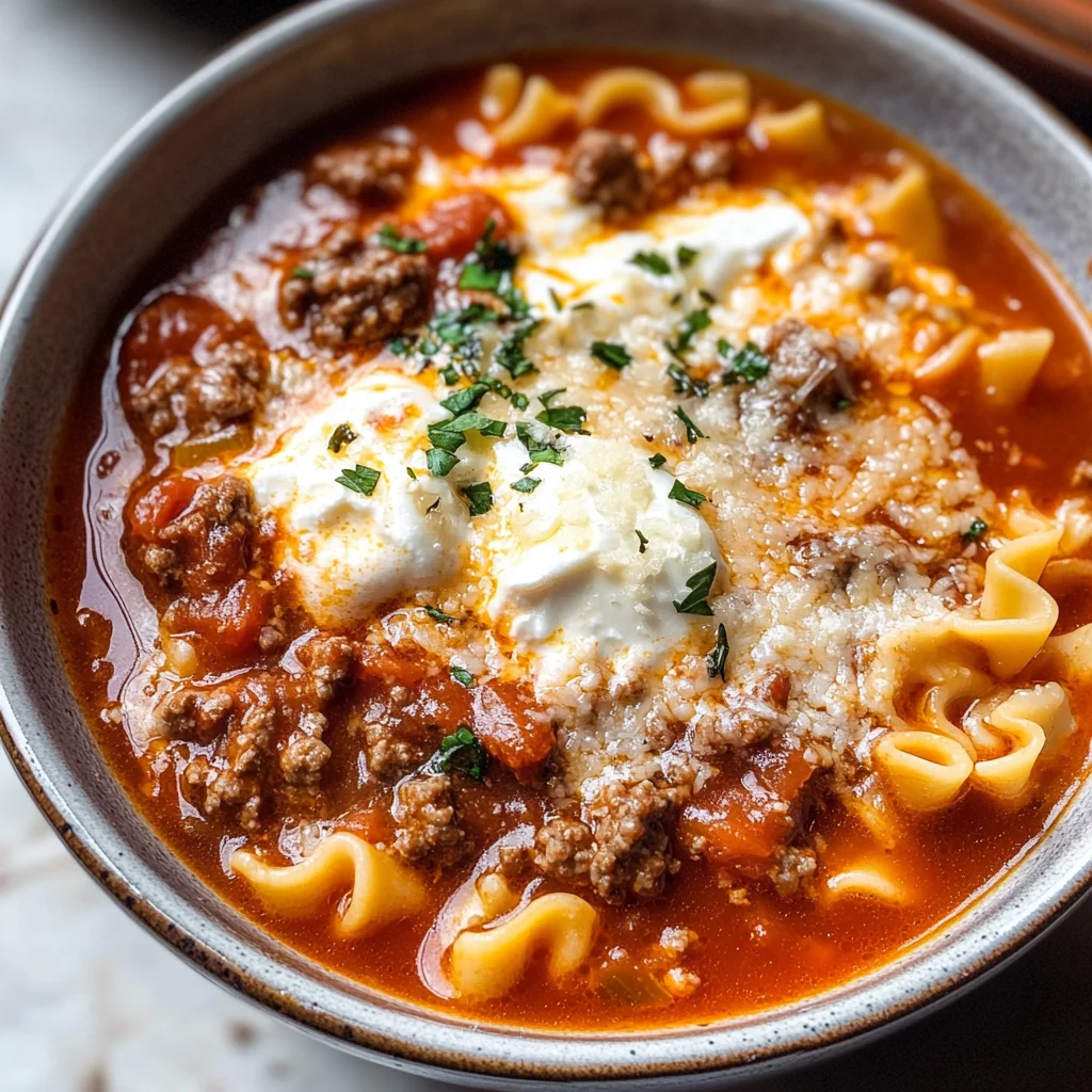 The Best Lasagna Soup