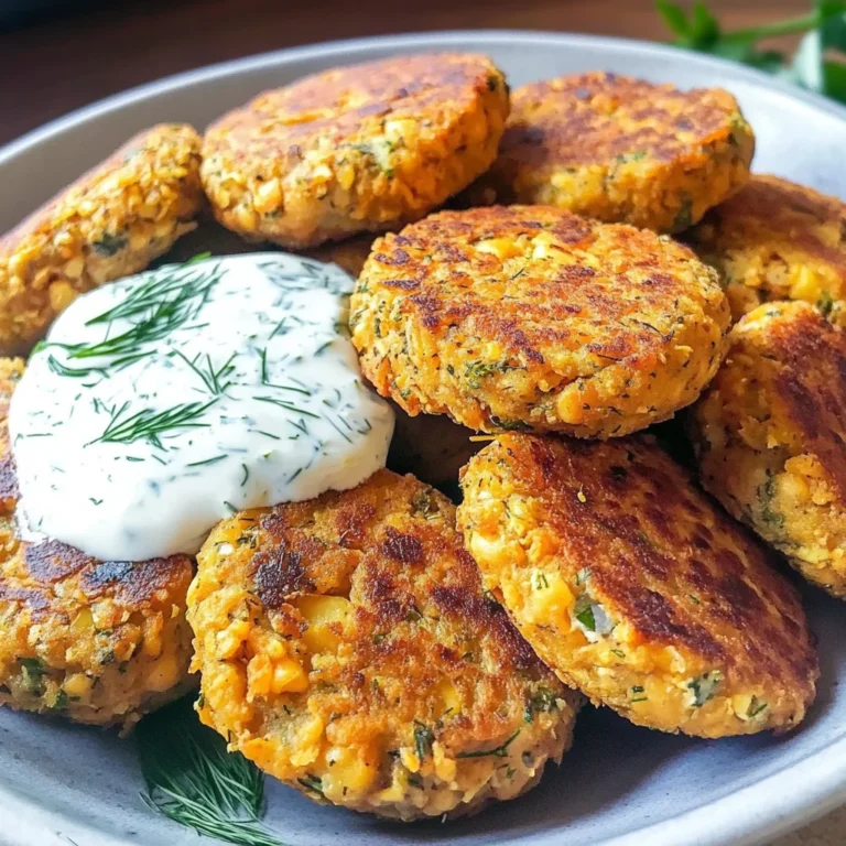 Ultimate Mediterranean Lemon Chickpea Patties with Yogurt Sauce