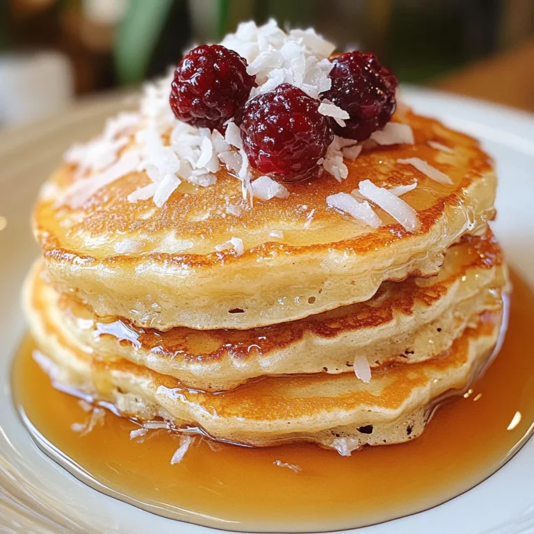 coconut cream pancakes