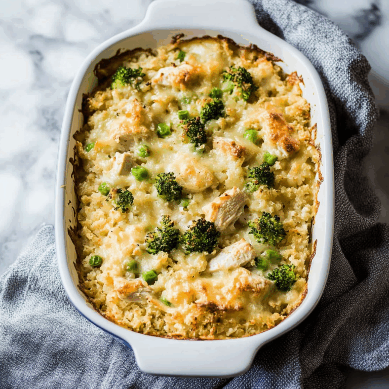 Healthy Chicken Cauliflower Rice Casserole: The Cozy Casserole That Won’t Weigh You Down