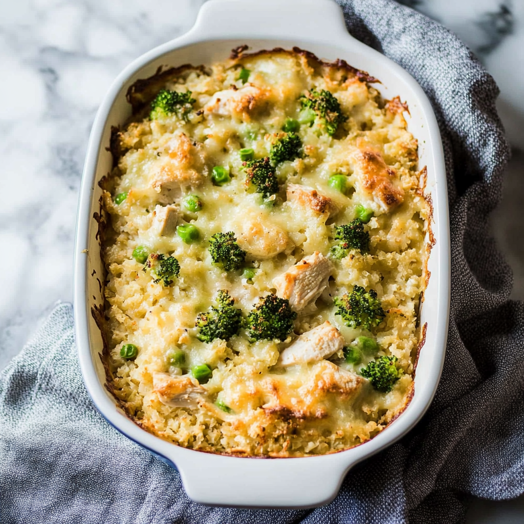 Healthy Chicken Cauliflower Rice Casserole: The Cozy Casserole That Won’t Weigh You Down