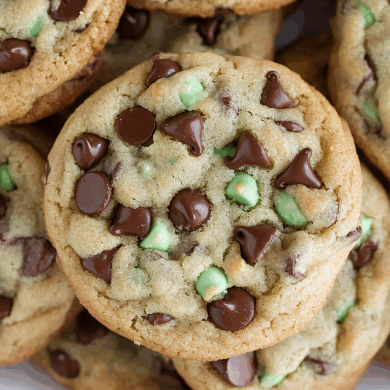 Mint Chocolate Chip Cookies