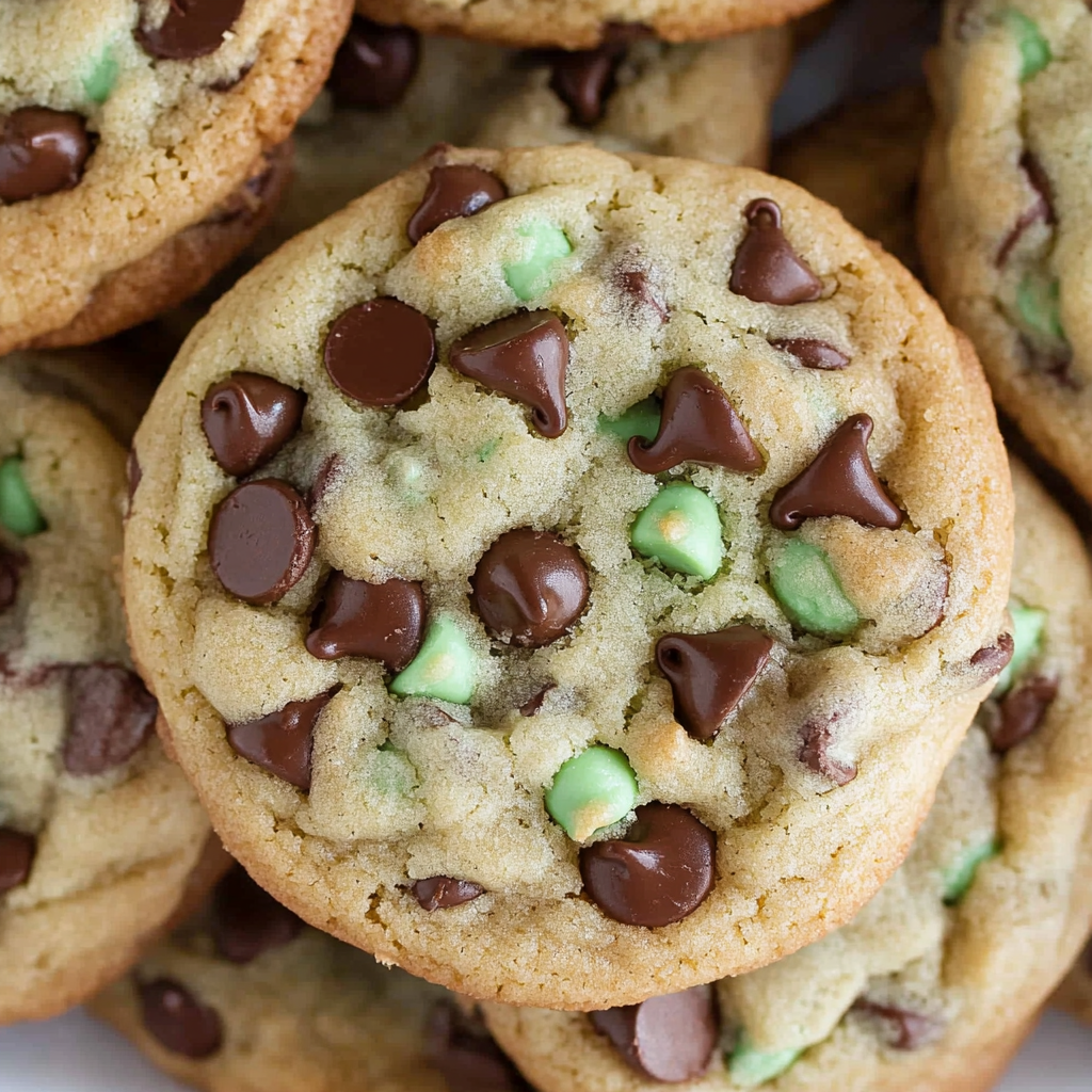 Mint Chocolate Chip Cookies