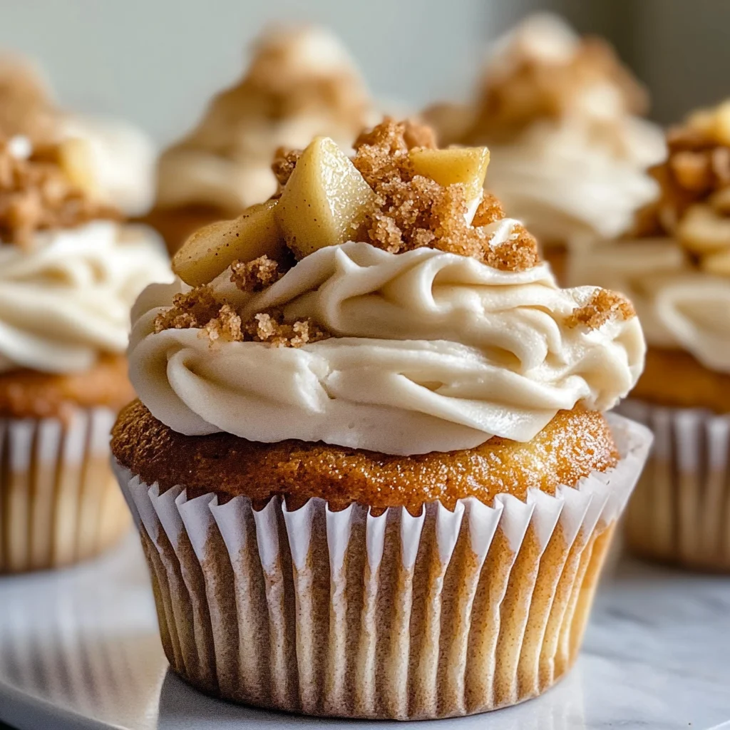 Apple Crisp Cupcakes