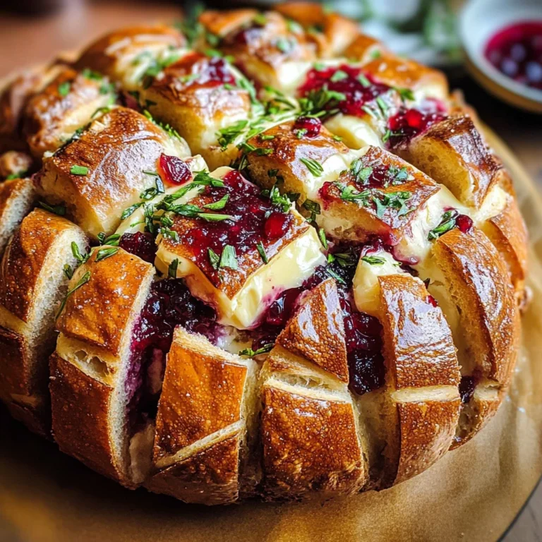 Cranberry Brie Pull-Apart Bread