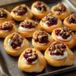 Cranberry Cream Cheese Crescent Bites