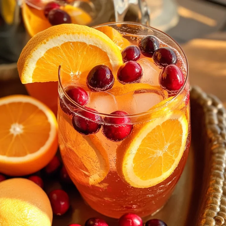 Cranberry Orange Prosecco Punch
