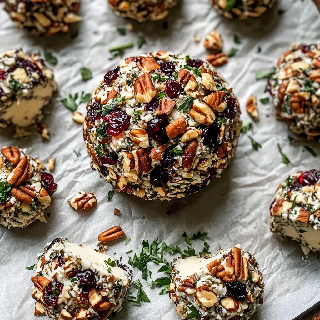 Cranberry Pecan Goat Cheese Ball