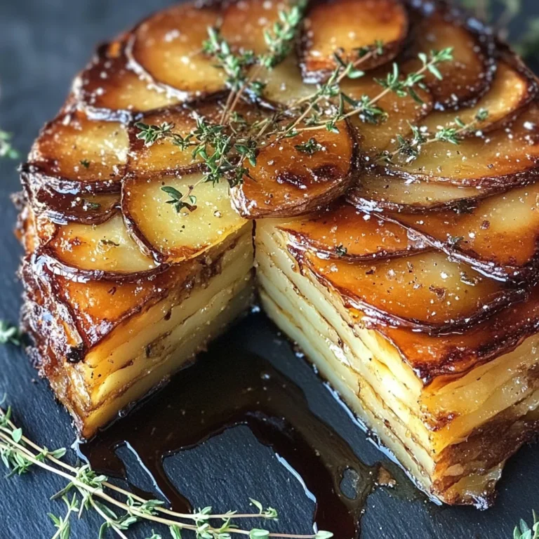 Crispy Balsamic-Thyme Potato Torte