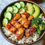 Crispy Bang Bang Salmon Bites Bowls