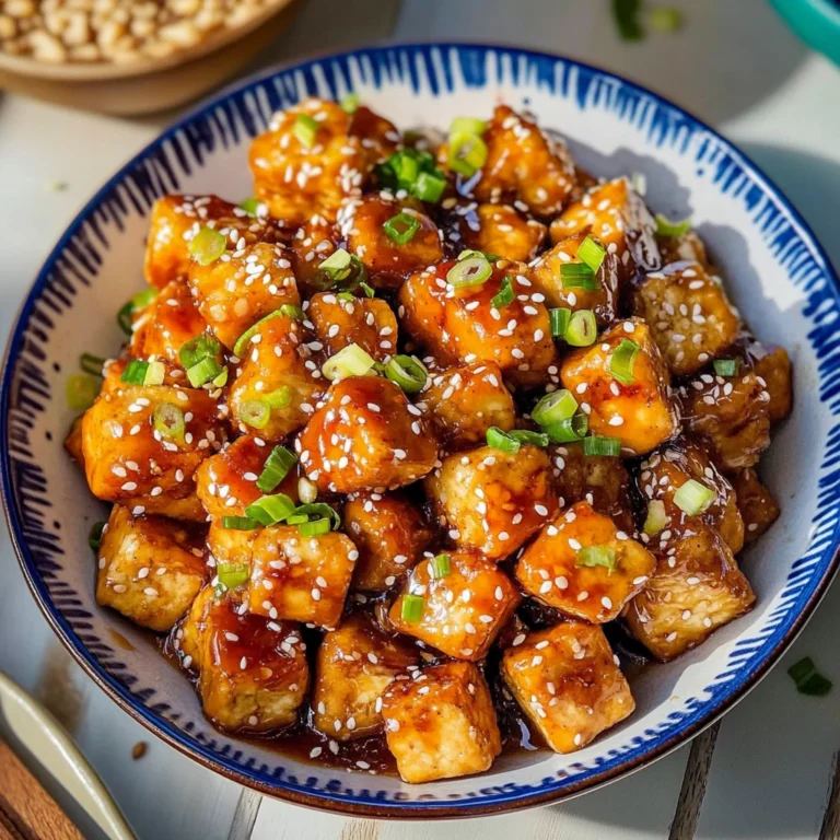 Crispy Honey Garlic Tofu