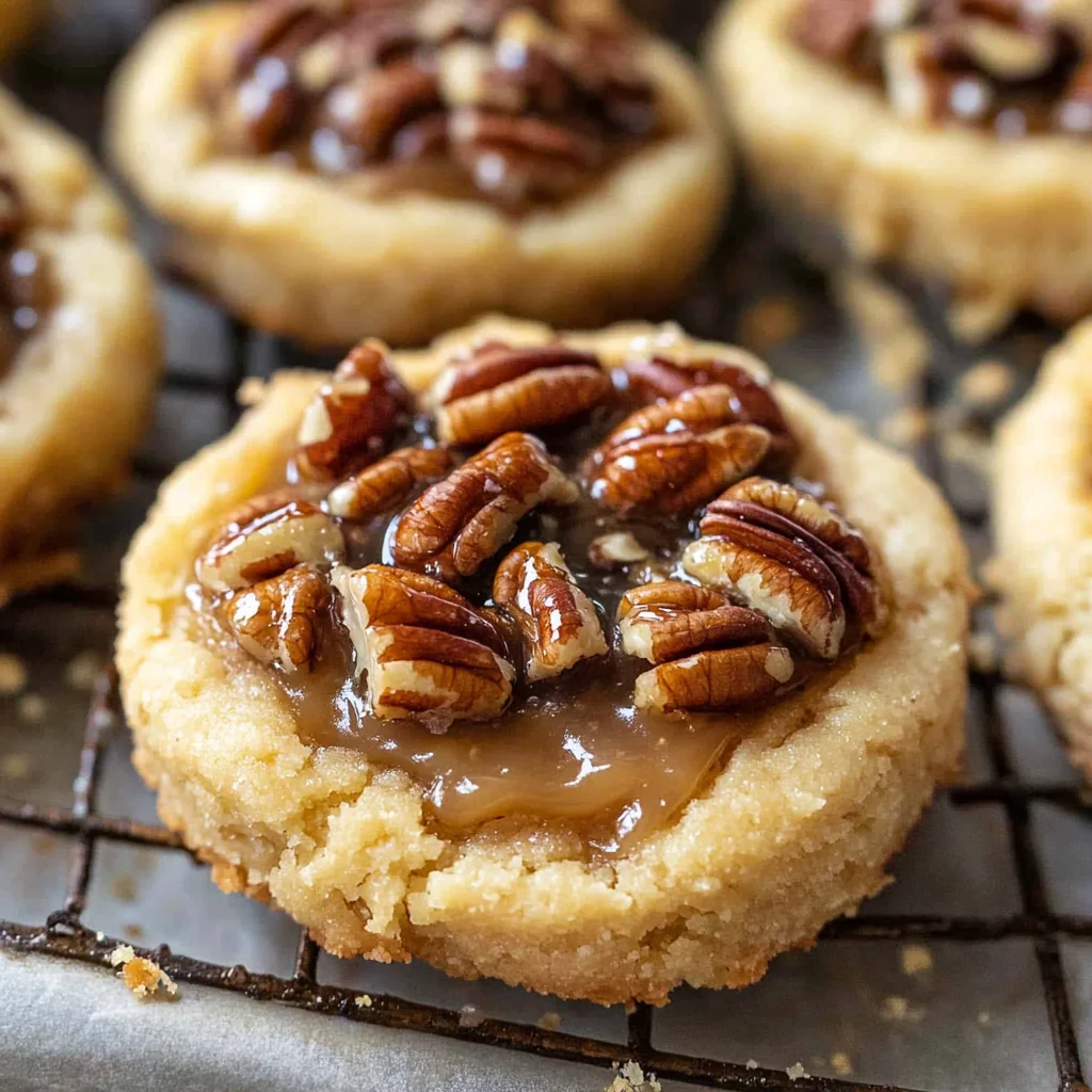 Crumbl pecan pie cookies