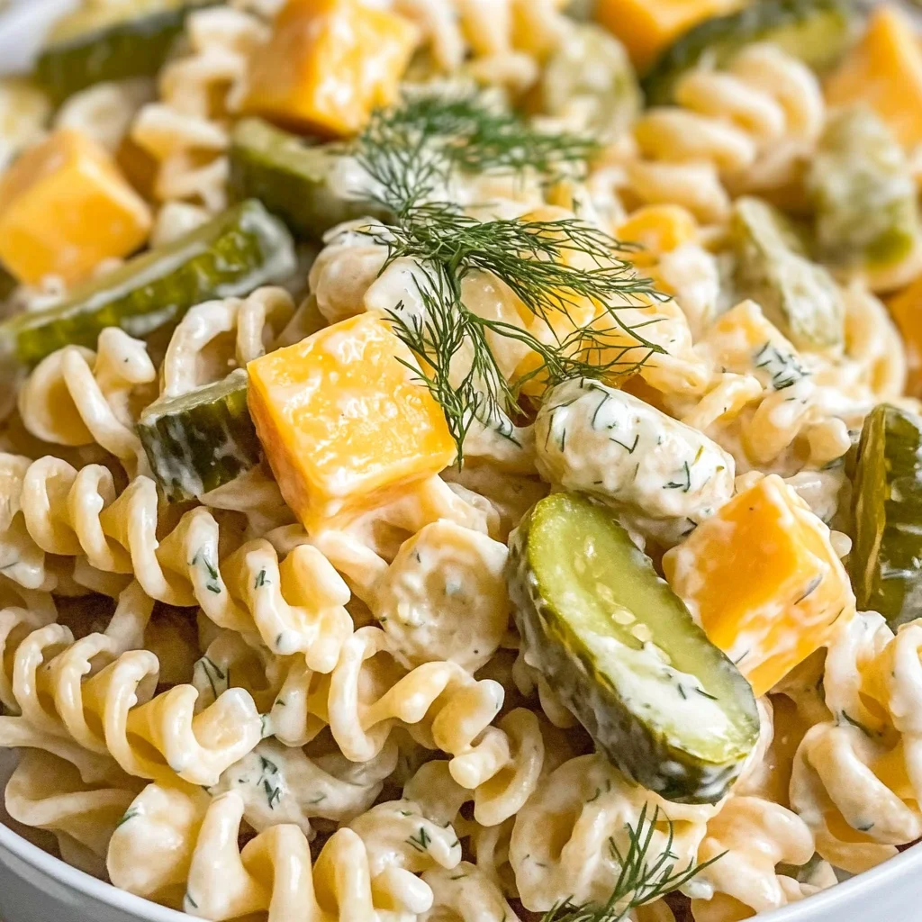 Dill Pickle Pasta Salad