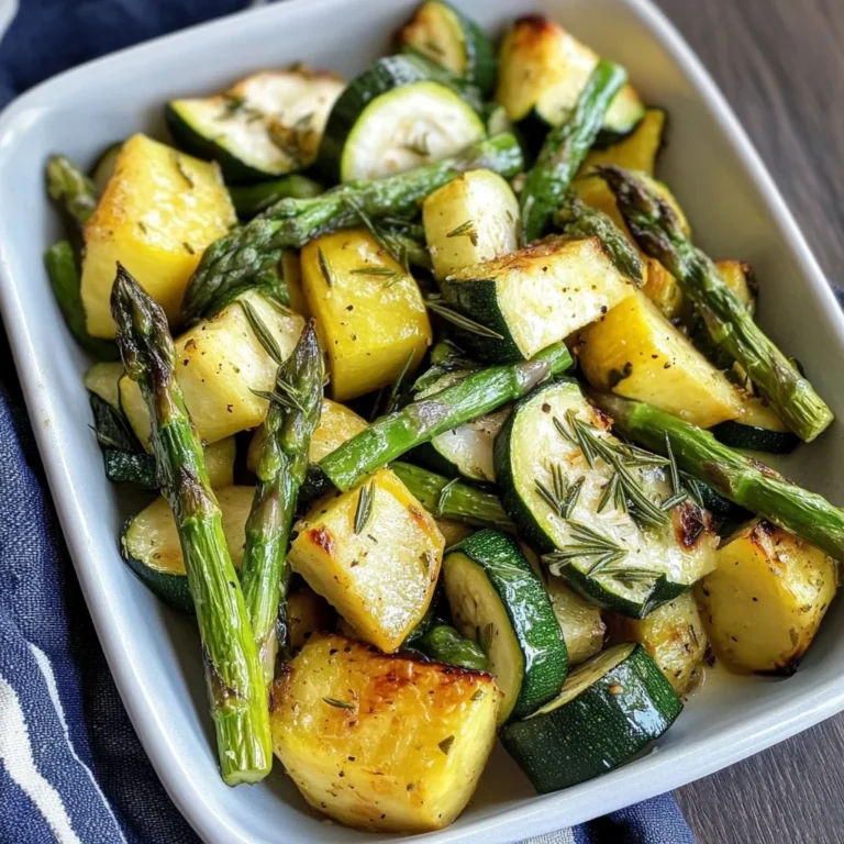 Flavorful Asparagus with Zucchini and Squash